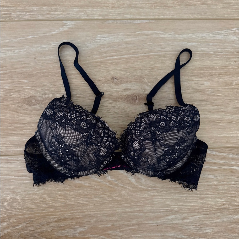La SENZA Black Lace Padded Bra